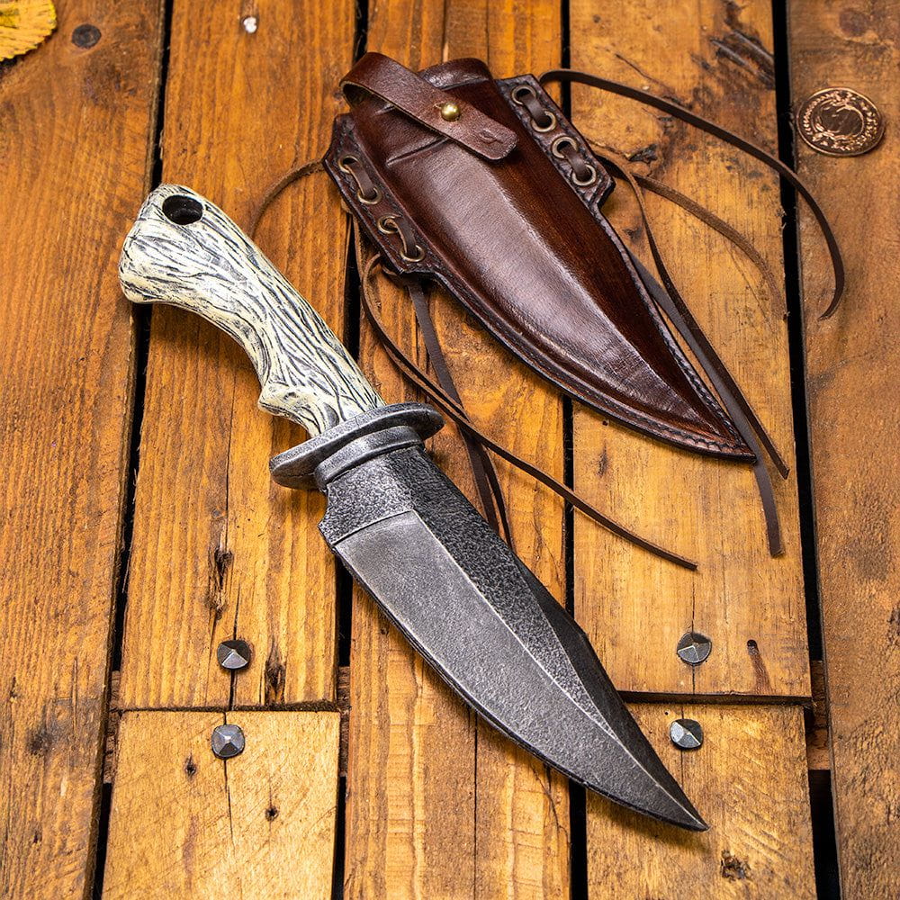 Genuine Leather Knife Scabbard in Brown or Black-5-Viking Warrior