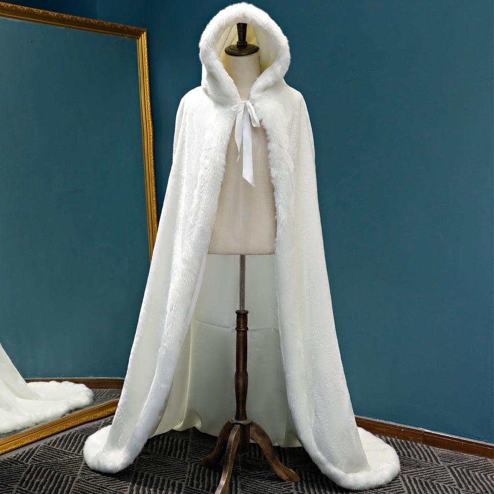Fur Lined Winter Viking Hooded Cloak