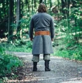 wool long viking tunic