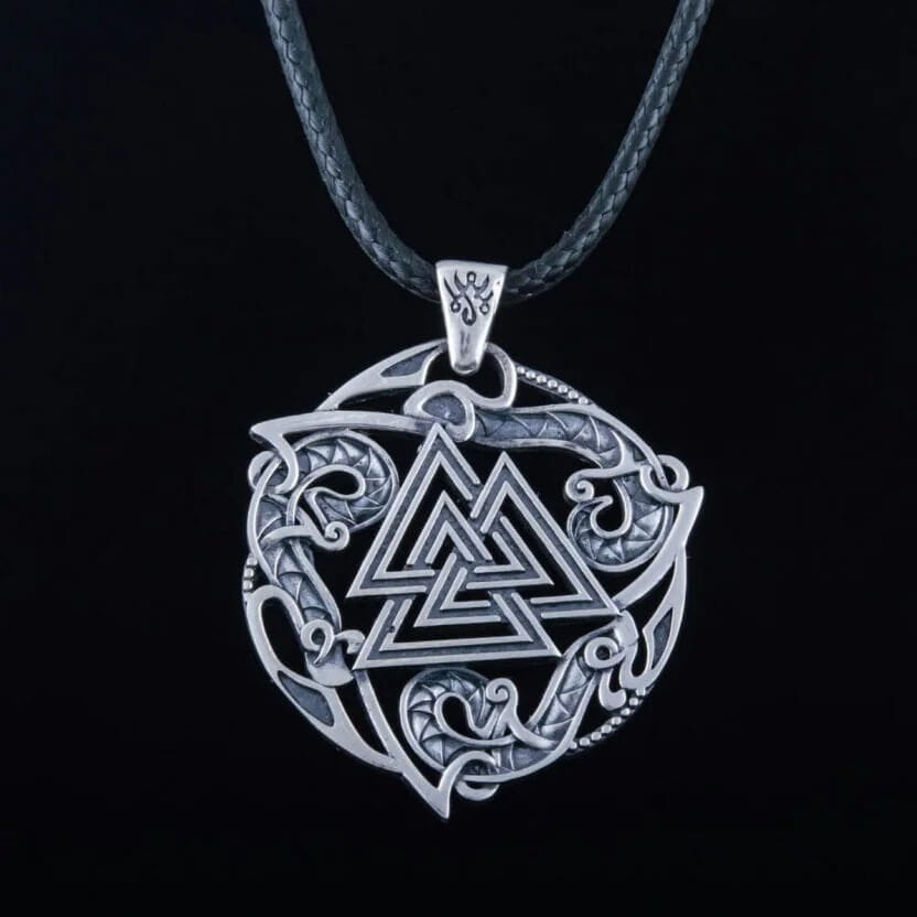 Viking Valknut Ornamental Necklace