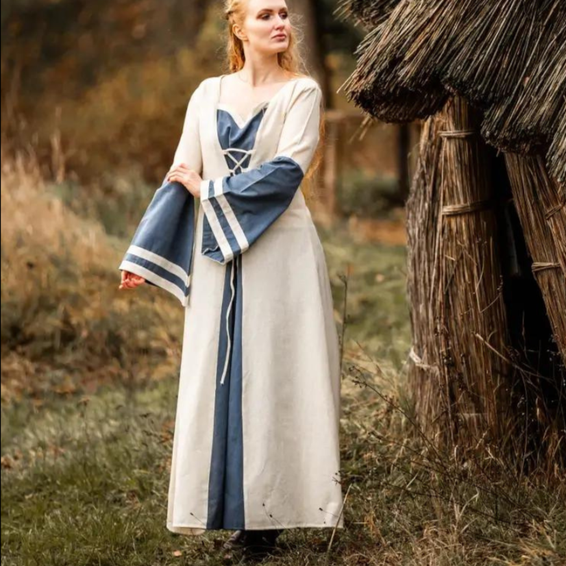 Decorative Seams Underdress, Viking Serk Under Dress
