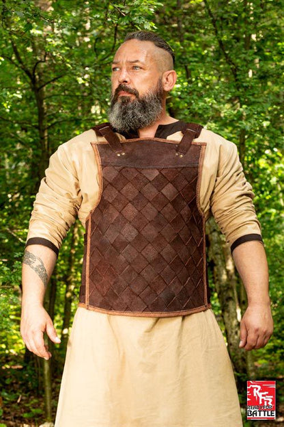 Viking Armor (Black) - Norse Leather Lamellar Cuirass - Adjustable-13-Viking Warrior