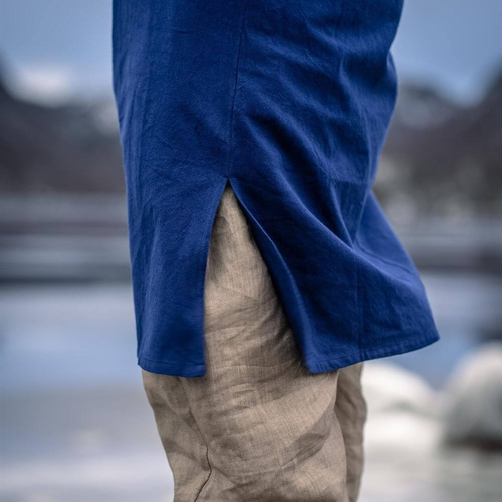 Short Blue Viking Tunic-5-Viking Warrior