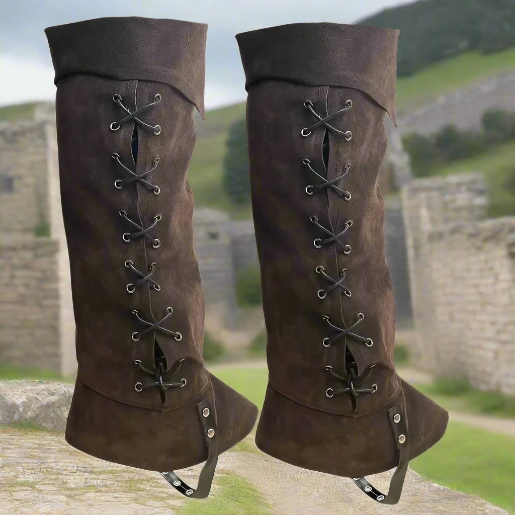 Turn your Regular Shoes into Period-ready Footwear | Black or Brown Faux Leather