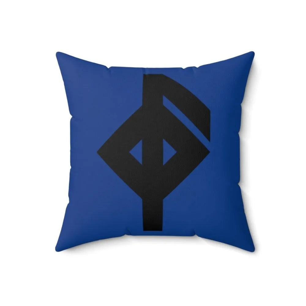 Blue Viking Health Rune Symbol Cushion-1-Viking Warrior