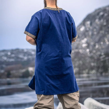 Short Blue Viking Tunic-6-Viking Warrior