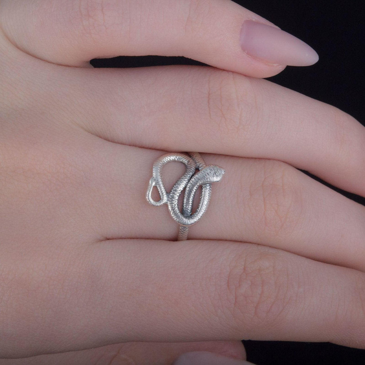 925 Silver Snake ring, Unique Fashion Jewelry-8