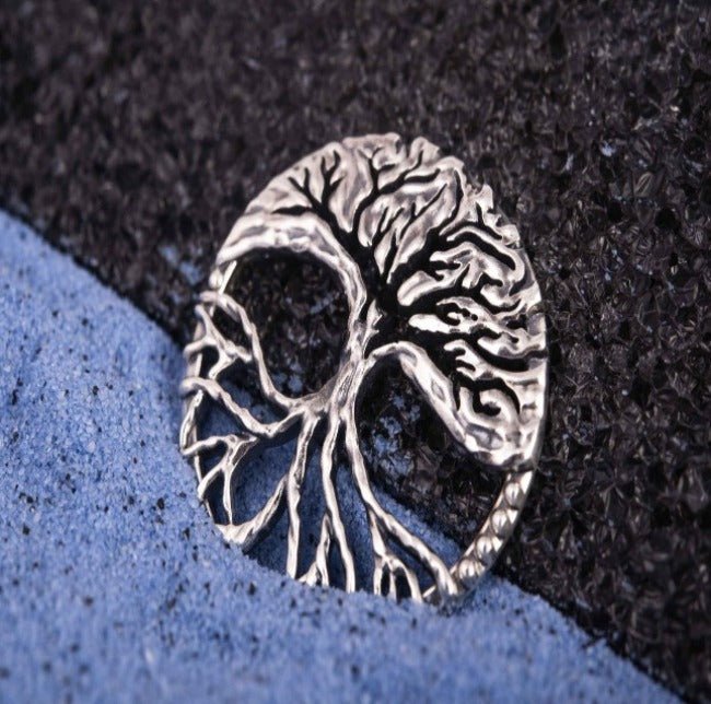 925 silver Yggdrasil The World Tree Pendant, Unique Handcrafted Viking Jewelry-2