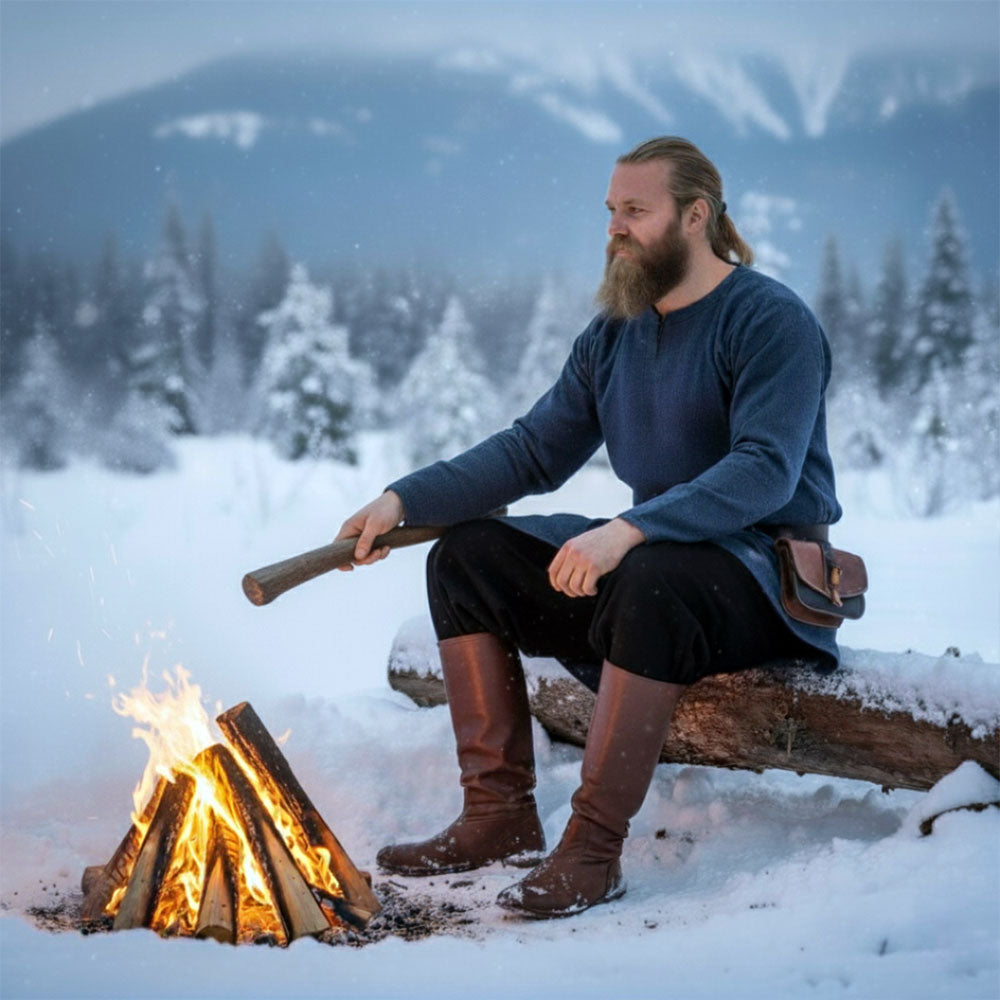 🔥 NEW Authentic Viking Wool Tunic - Blue