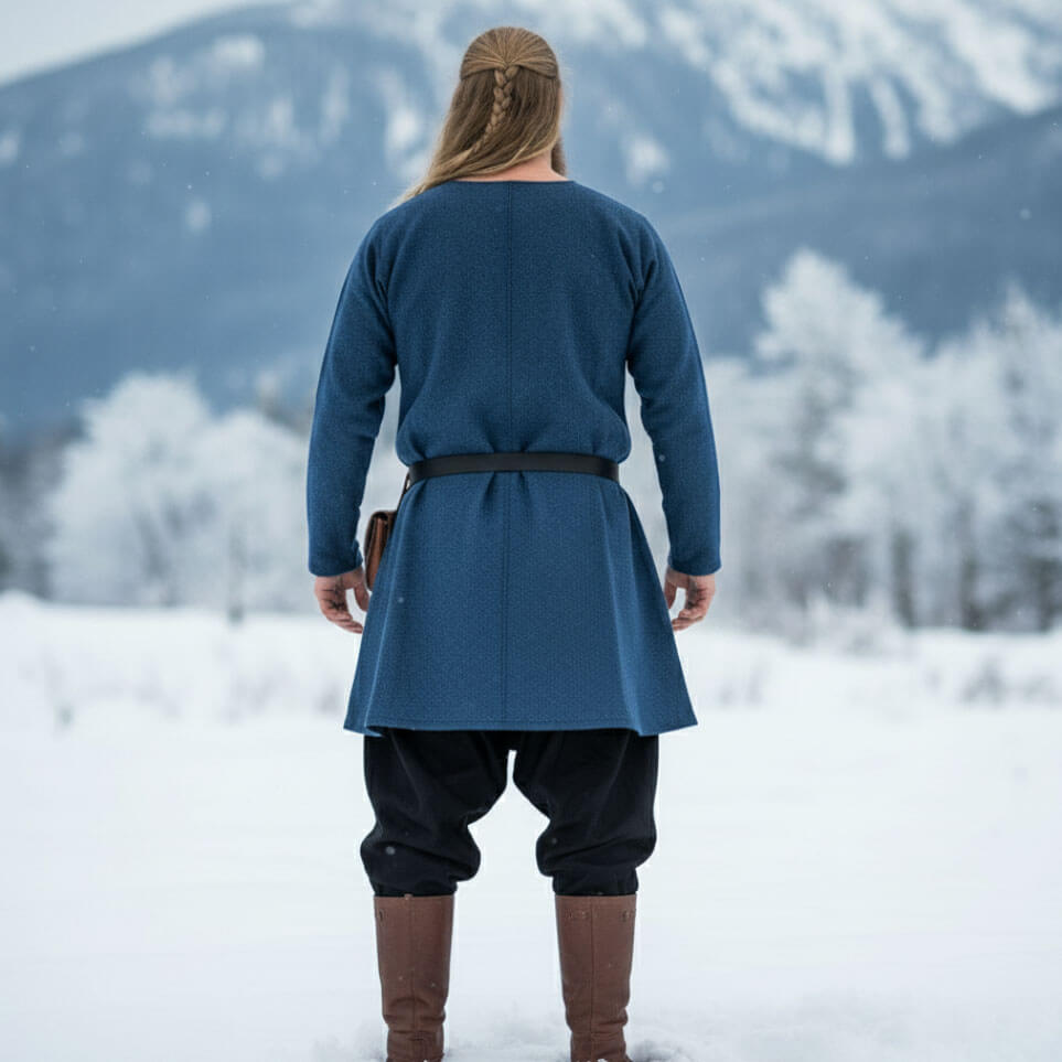🔥 NEW Authentic Viking Wool Tunic - Blue