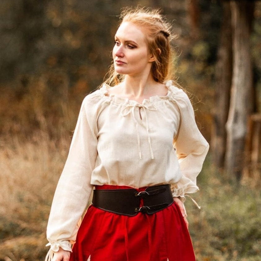 Black Leather Bodice Belt