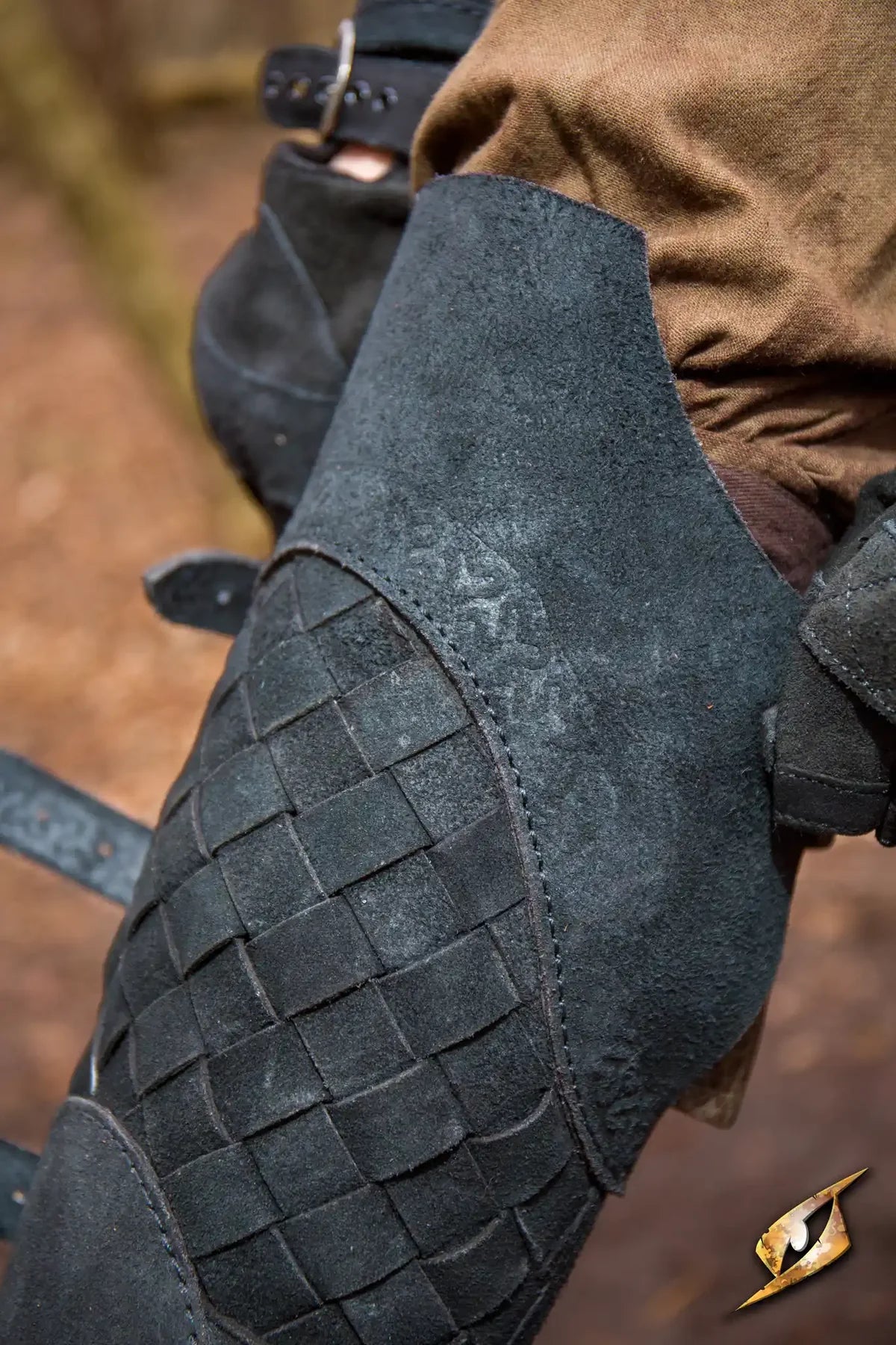 Woven Leather Viking Greaves | Battle Armor