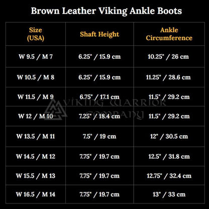 Brown Leather Viking Ankle Boots | Four-String Adjustment-3-Viking Warrior