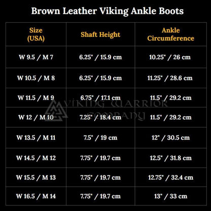 Brown Leather Viking Ankle Boots | Four-String Adjustment-3-Viking Warrior