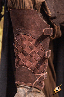 Woven Leather Viking Greaves | Battle Armor