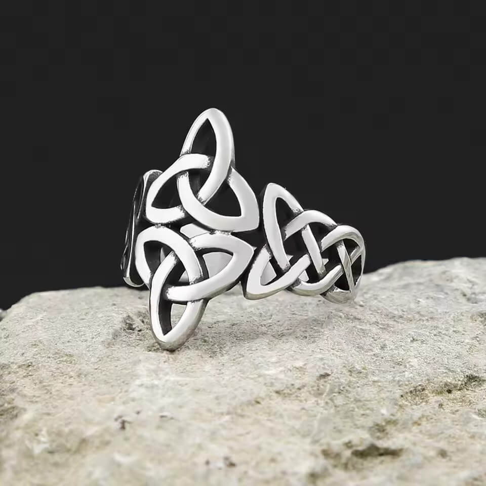 Celtic Knot Stainless Steel Ring