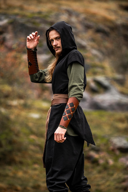 Brown Linen Viking Belt | Unisex Medieval Style