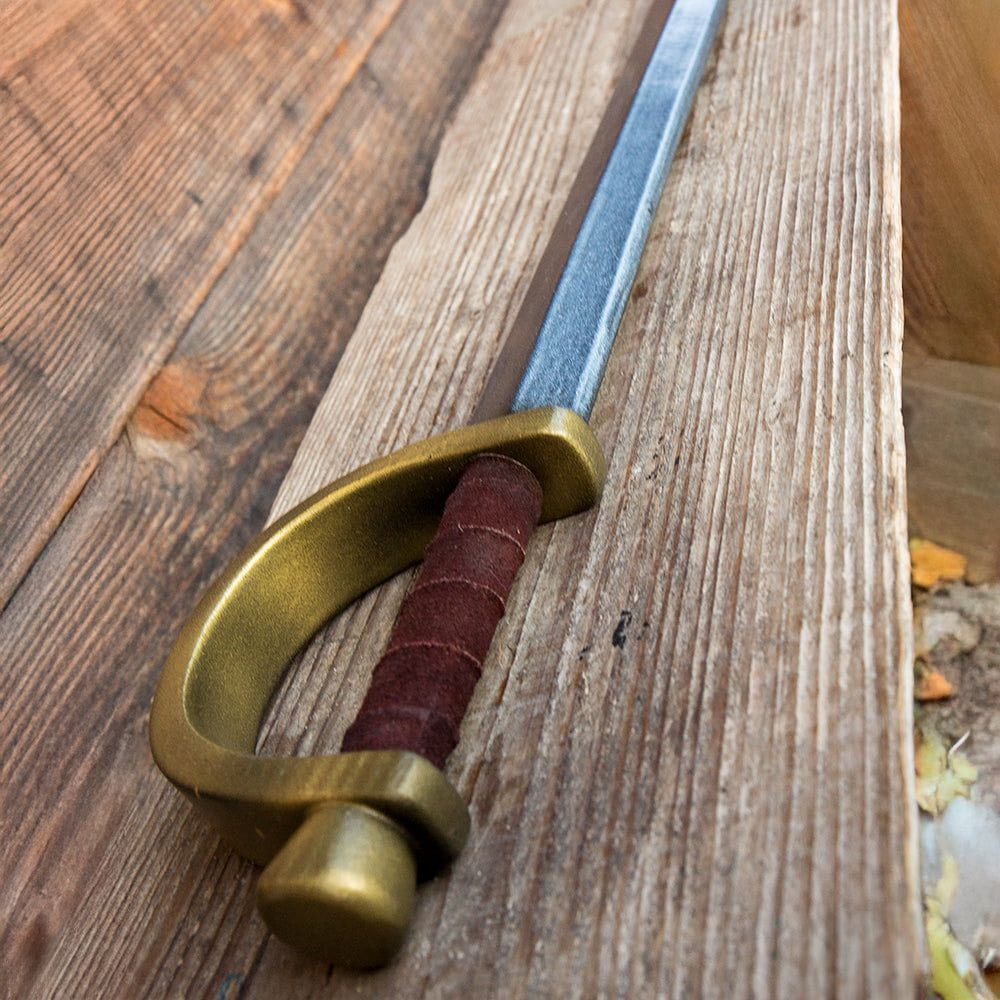 LARP Short Boarding Sword with leather bound grip