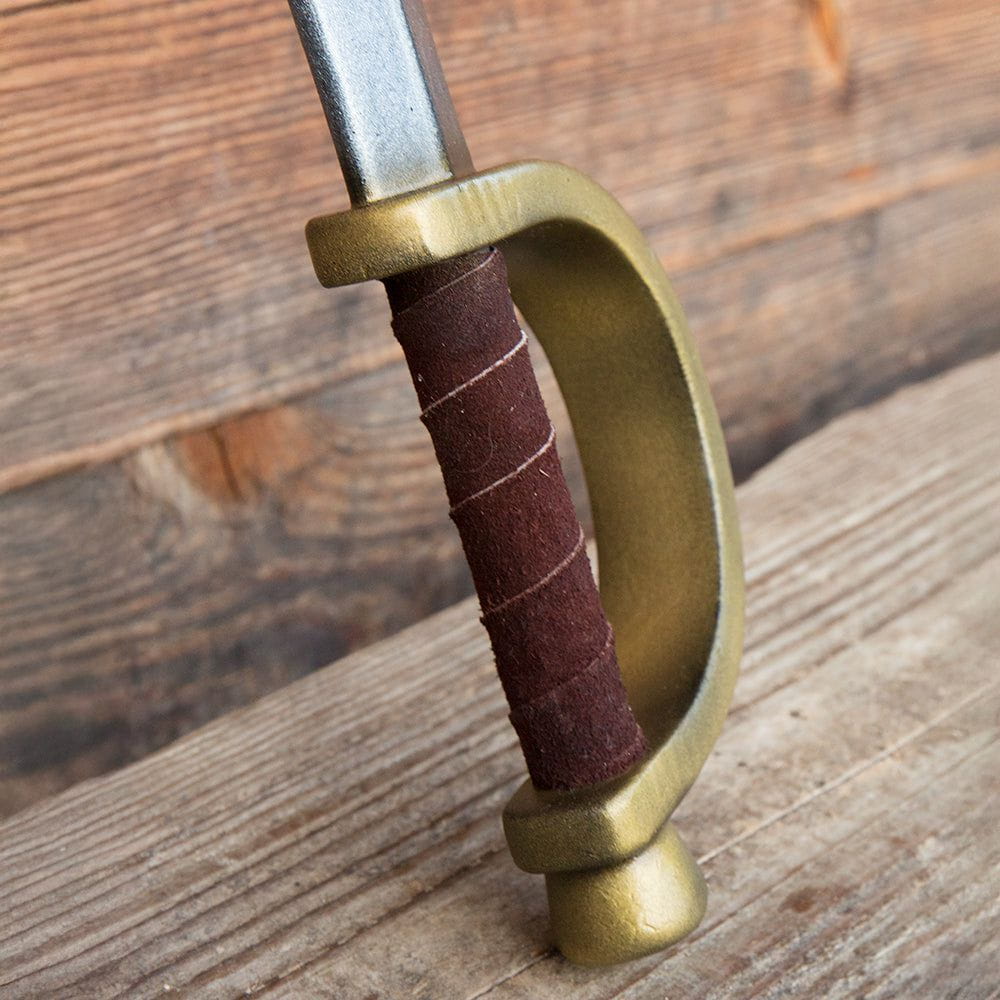 LARP Short Boarding Sword with brass guard