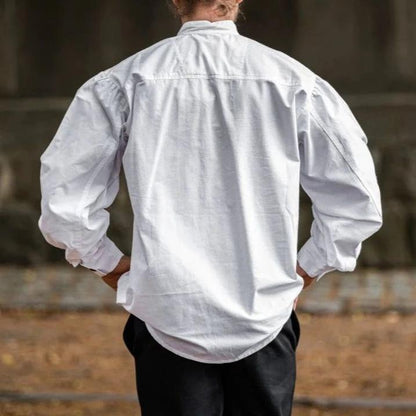 Laced Long Sleeve Viking Shirt | Adjustable Neckline-13-Viking Warrior