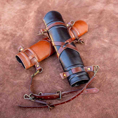 Leather Sword Belt Hanger-4-Viking Warrior