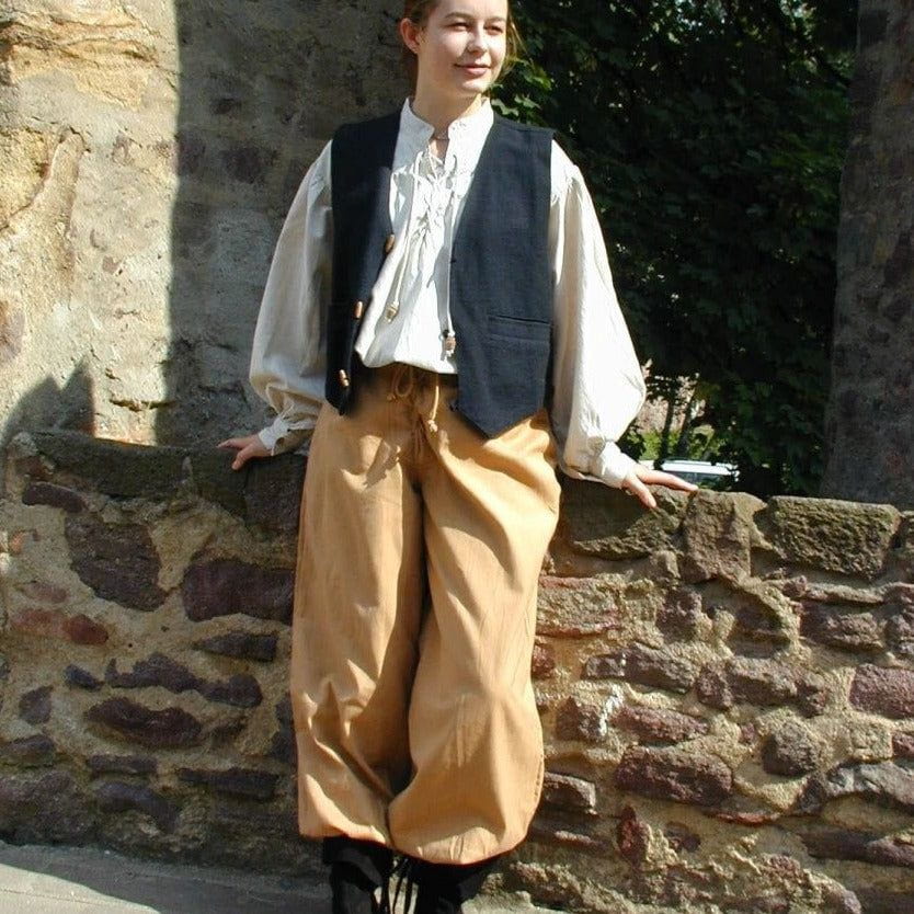 Loose Cuff Viking Pants | Lace-Up Closure-3-Viking Warrior