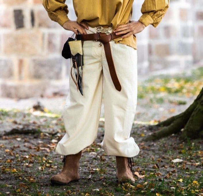 Loose Cuff Viking Pants | Lace-Up Closure-5-Viking Warrior