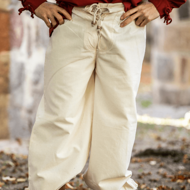 Loose Cuff Viking Pants | Lace-Up Closure-6-Viking Warrior