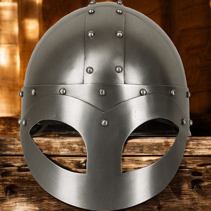 Steel Viking Face Guard Helmet | Medieval Combat Gear-2-Viking Warrior