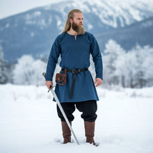 🔥 NEW Authentic Viking Wool Tunic - Blue