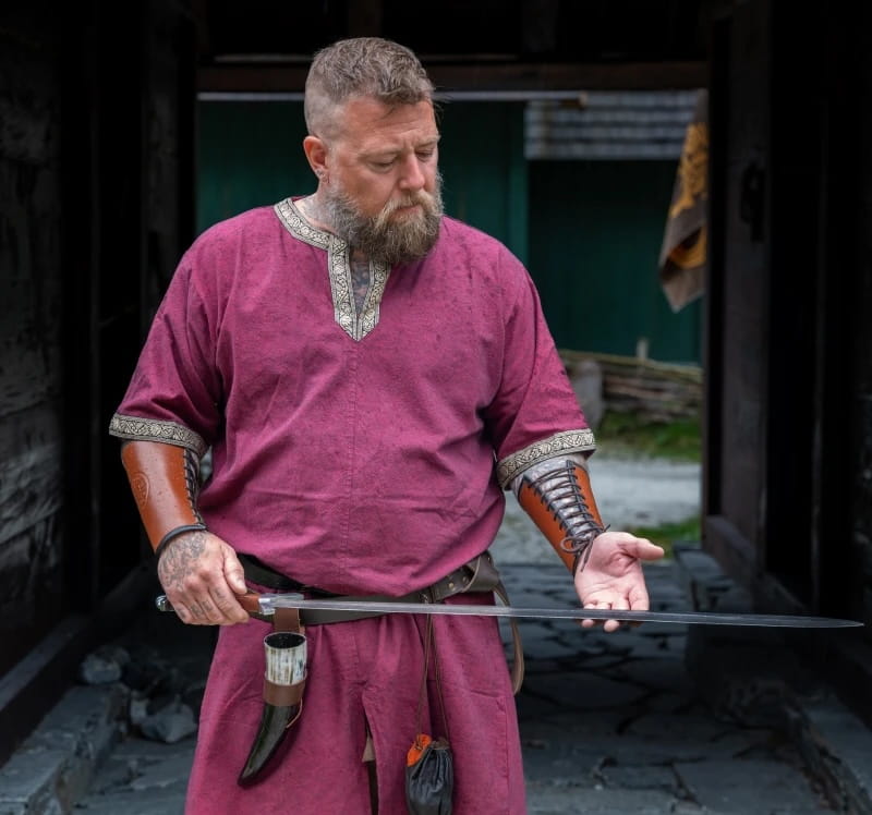 🔥 NEW Red Viking Tunic | Short Sleeves