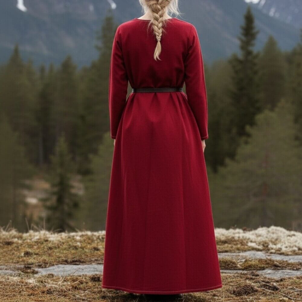 NEW Viking Dress or Underdress - Rich Red