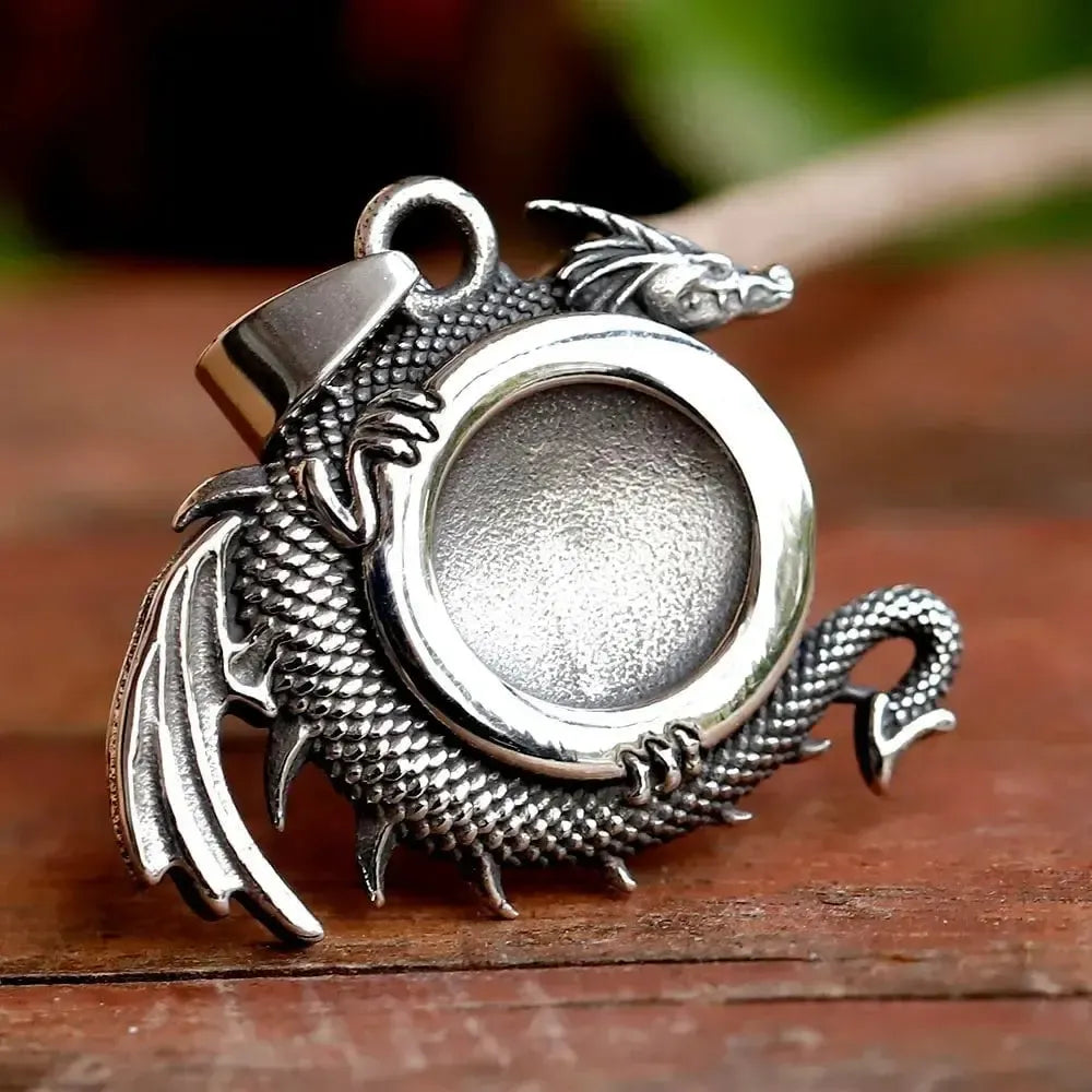 Viking Dragon Necklace Yggdrasil Tree Pendant and Dragon-3-Viking Warrior