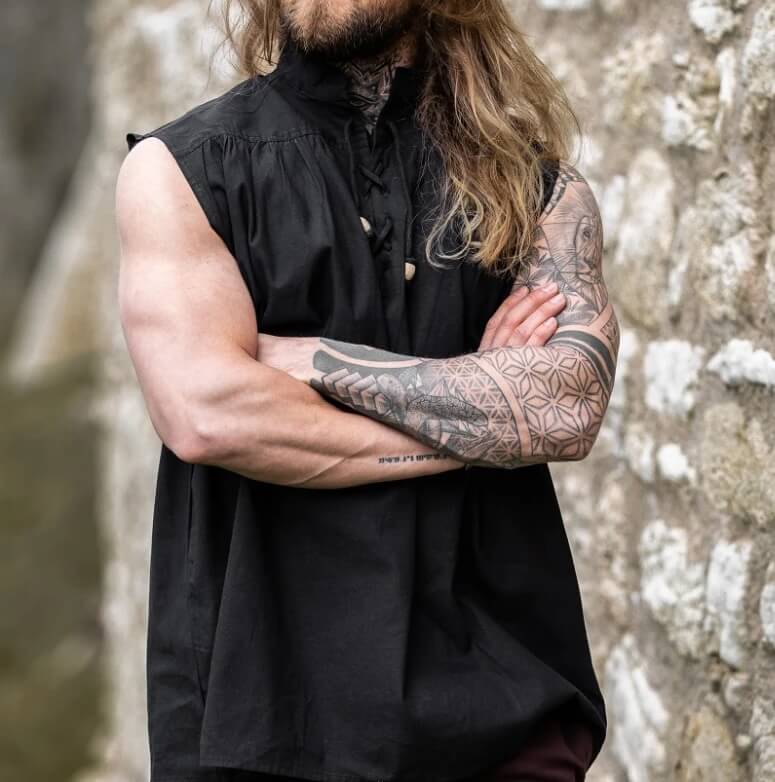 NEW Black Sleeveless Period Shirt