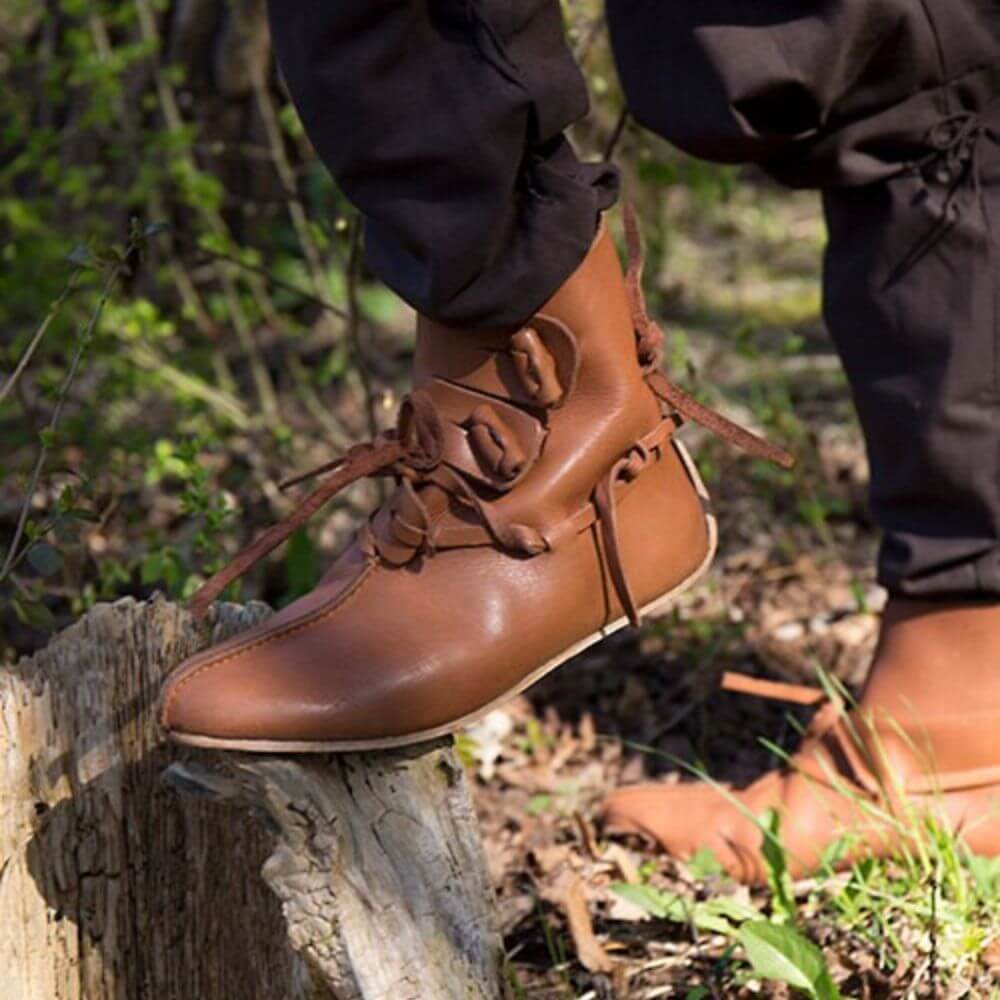 Thor’s Leather Viking Boots | Handcrafted Viking Leather Turnshoe