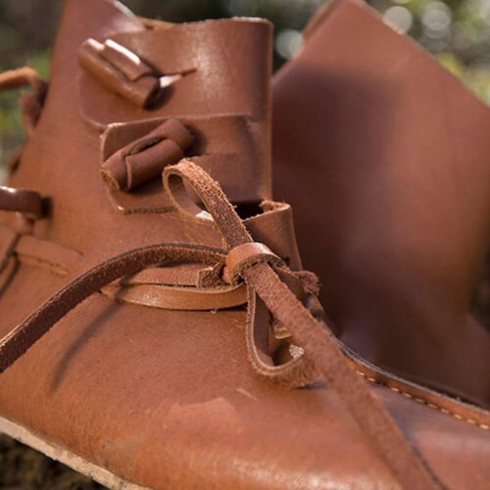 Thor’s Leather Viking Boots | Handcrafted Viking Leather Turnshoe