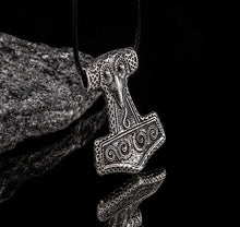 Thor's Hammer Pendant Sterling Silver Mjolnir from Scania Island-2