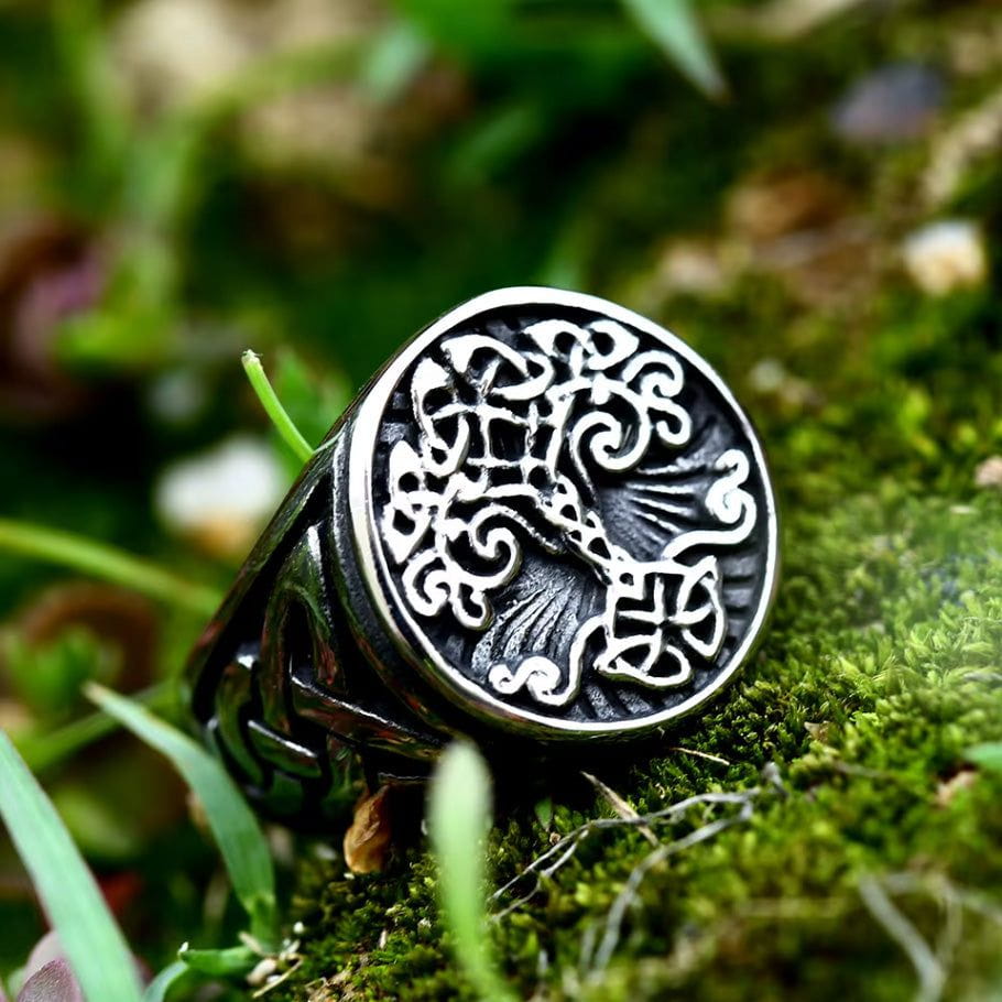 Tree of Life Knotwork Viking Ring-3-Viking Warrior