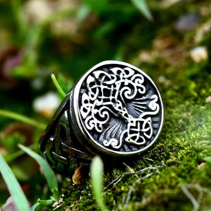 Tree of Life Knotwork Viking Ring-3-Viking Warrior