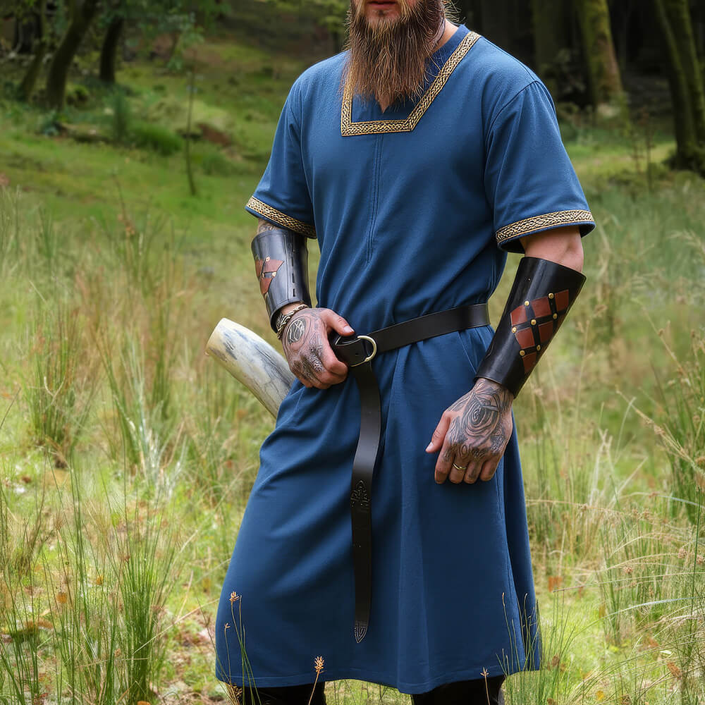NEW ITEM - Viking Tunic - Blue Short Sleeved Tunic