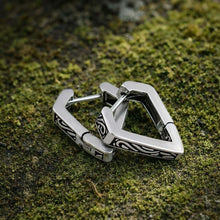 Viking Angular Hoop Earrings