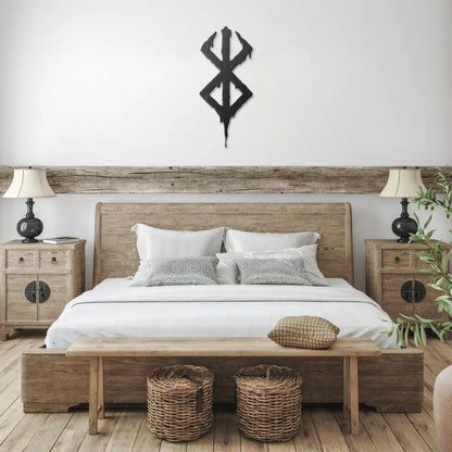 Viking Berserker Rune Metal Wall Sign-2-Viking Warrior