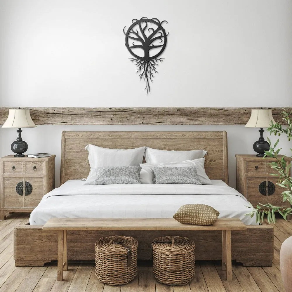 Viking Mystic Tree of Life Symbol Metal Wall Sign-2-Viking Warrior