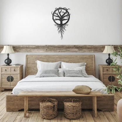 Viking Mystic Tree of Life Symbol Metal Wall Sign-2-Viking Warrior