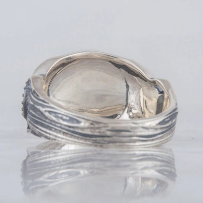 Viking Odin's Knot Valknut Ring Sterling Silver