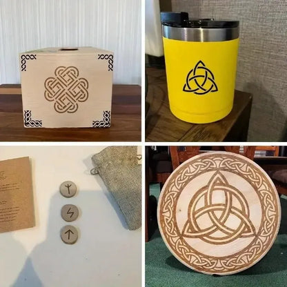 Viking Rune Stencils | Norse Symbol & Celtic Border Templates-2-Viking Warrior