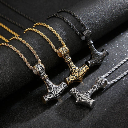 Viking Thor's Hammer Necklace-12