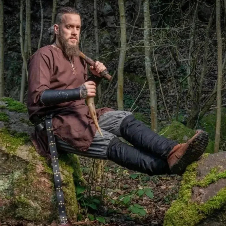 Viking Woolen Calf Wraps (Pair) | Historical Legwear-4-Viking Warrior