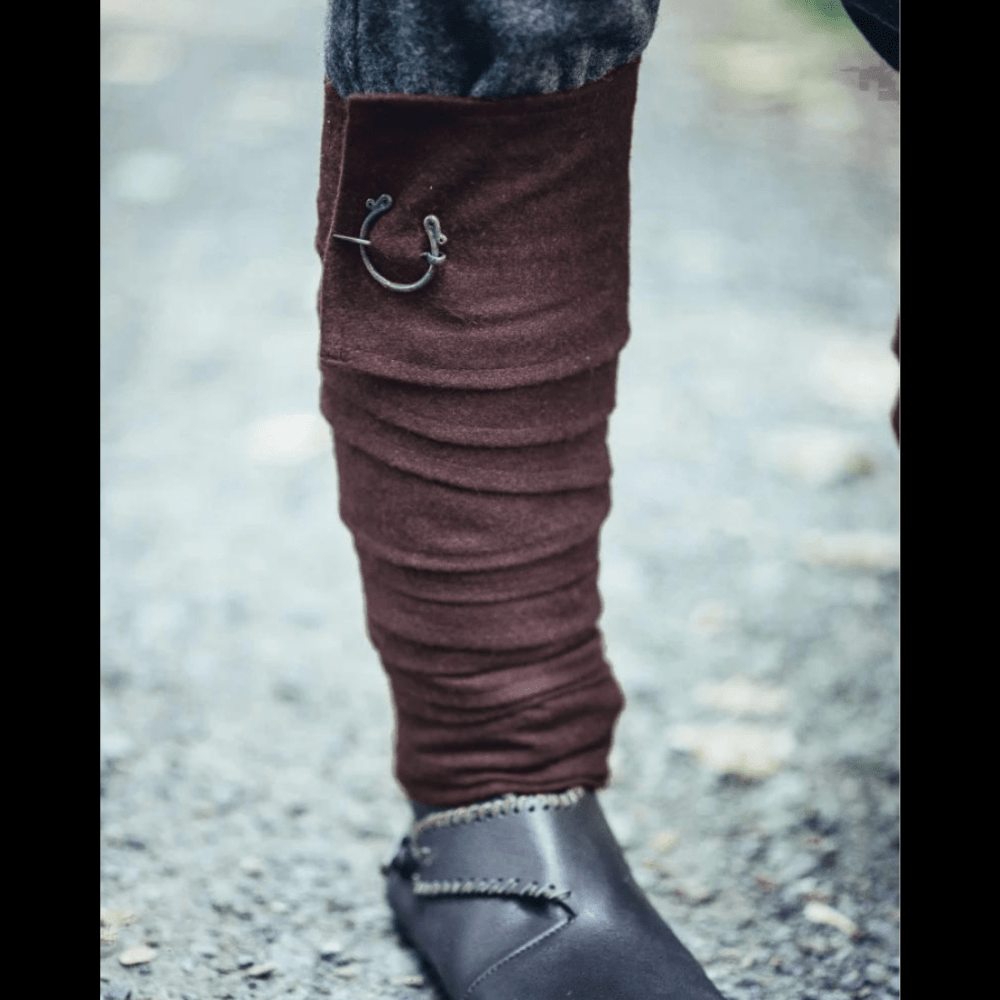 Viking Woolen Calf Wraps (Pair) | Historical Legwear-6-Viking Warrior