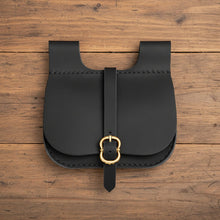 Authentic Viking Leather Belt Bag | Buckle Closure & Spacious Design